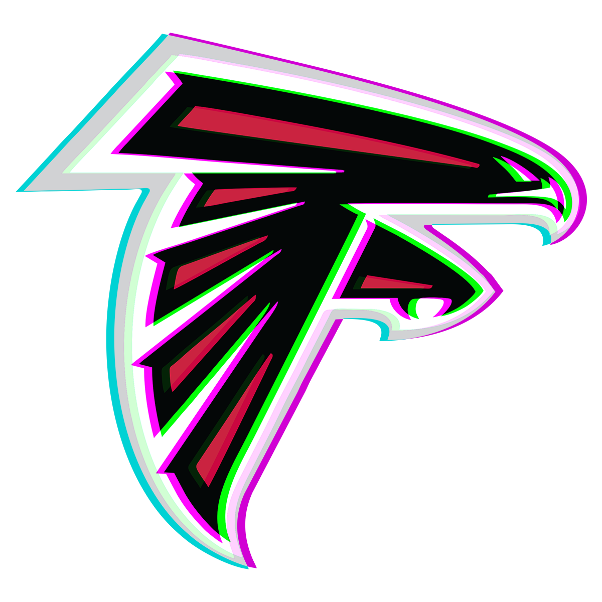 Phantom Atlanta Falcons logo iron on paper